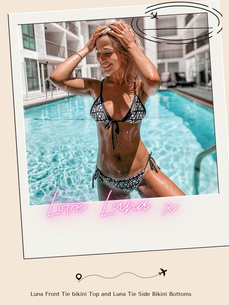 Luna Front Tie Bikini Top - Thrive Swimwear